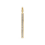 HEATHER B MOORE 14K Yellow Gold Diamond Bar Charm